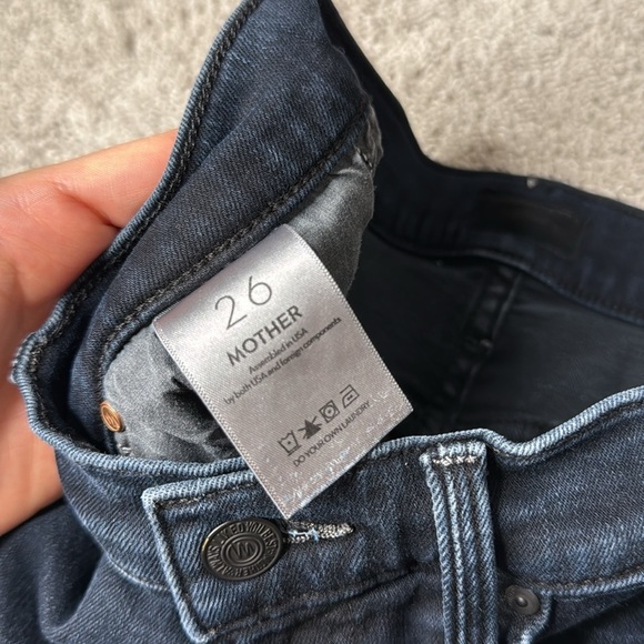MOTHER The Mid Rise Rider Ankle Jeans | Night in Paris Wash | Size 26 - Picture 9 of 11